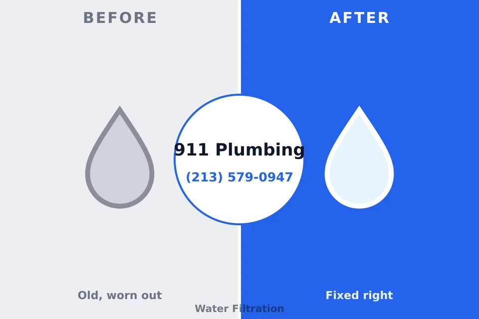 Before and after: plumbing company Richton Park, IL